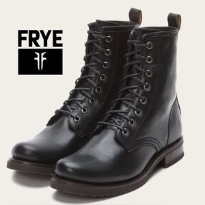 FRYE Veronica Combat Boots Black 7 NIB